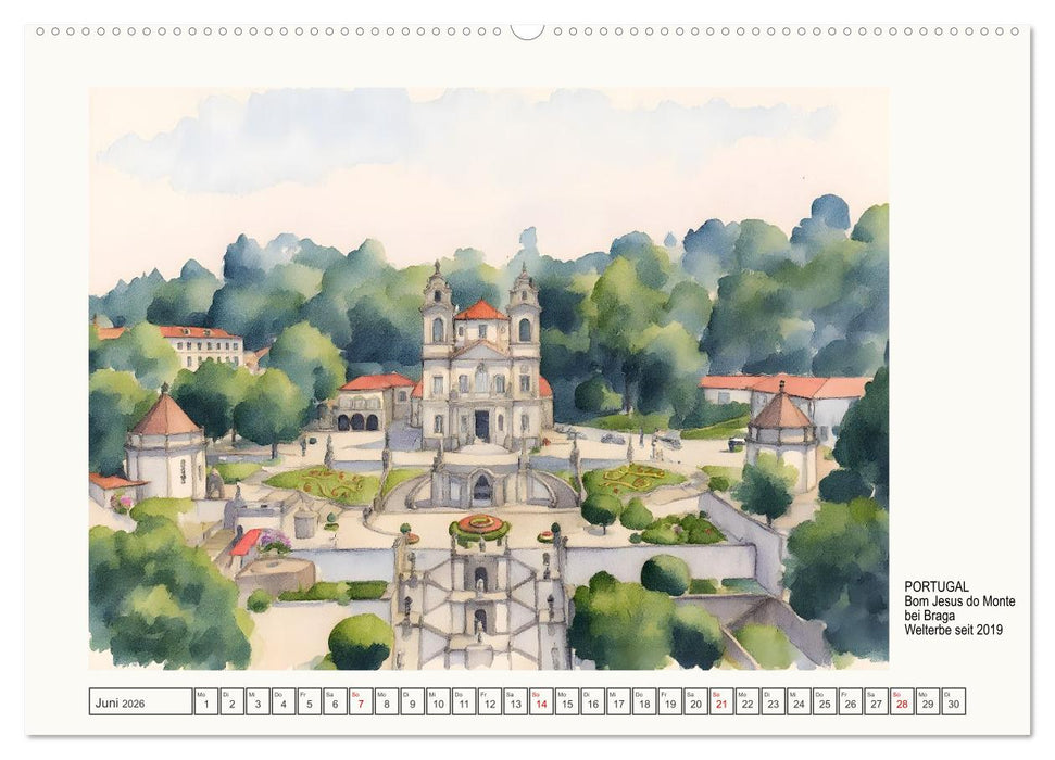 Europäische Welterbestätten (CALVENDO Wandkalender 2026)