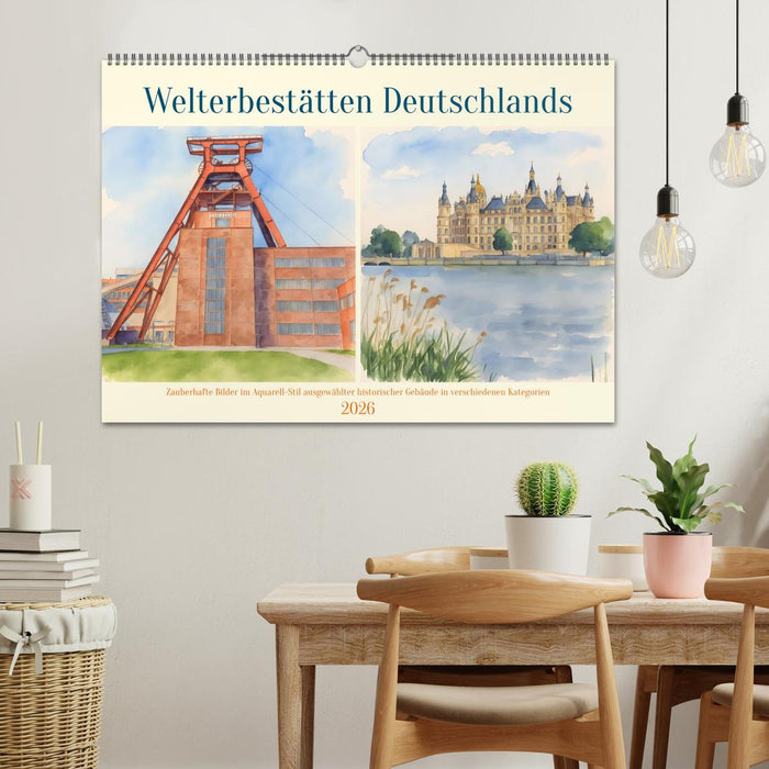 Welterbestätten Deutschlands (CALVENDO Wandkalender 2026)