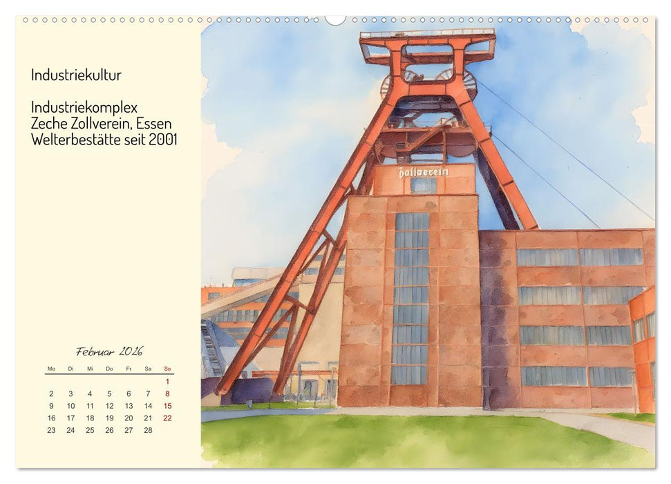 Welterbestätten Deutschlands (CALVENDO Premium Wandkalender 2026)
