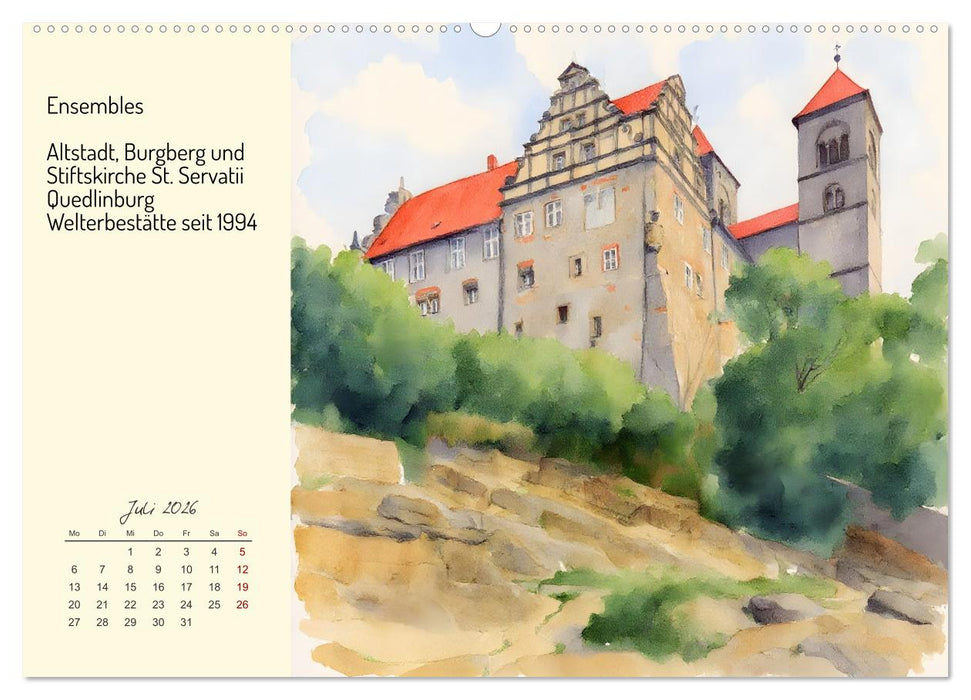 Welterbestätten Deutschlands (CALVENDO Premium Wandkalender 2026)
