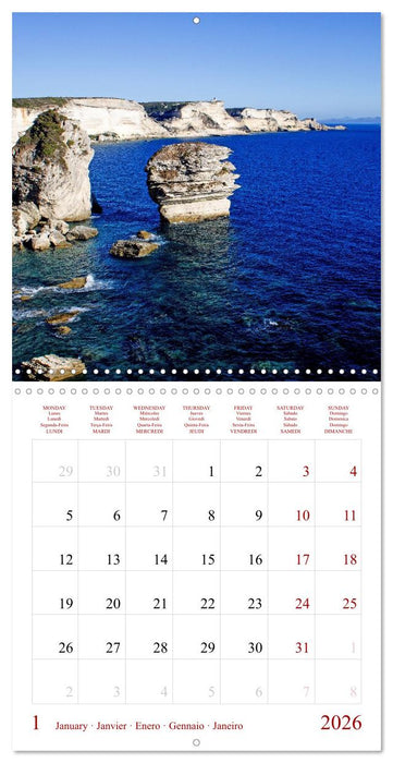 Corsica – Colors of a wild beauty (CALVENDO Monthly Calendar 2026)