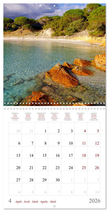 Corsica – Colors of a wild beauty (CALVENDO Monthly Calendar 2026)