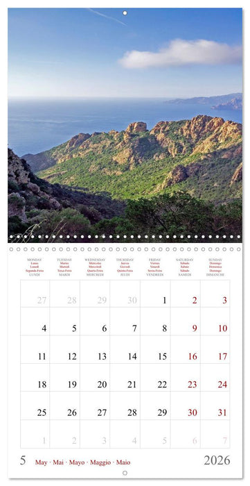 Corsica – Colors of a wild beauty (CALVENDO Monthly Calendar 2026)