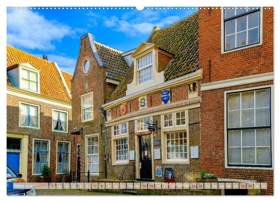 Ein Blick auf Enkhuizen in Holland (CALVENDO Wandkalender 2026)