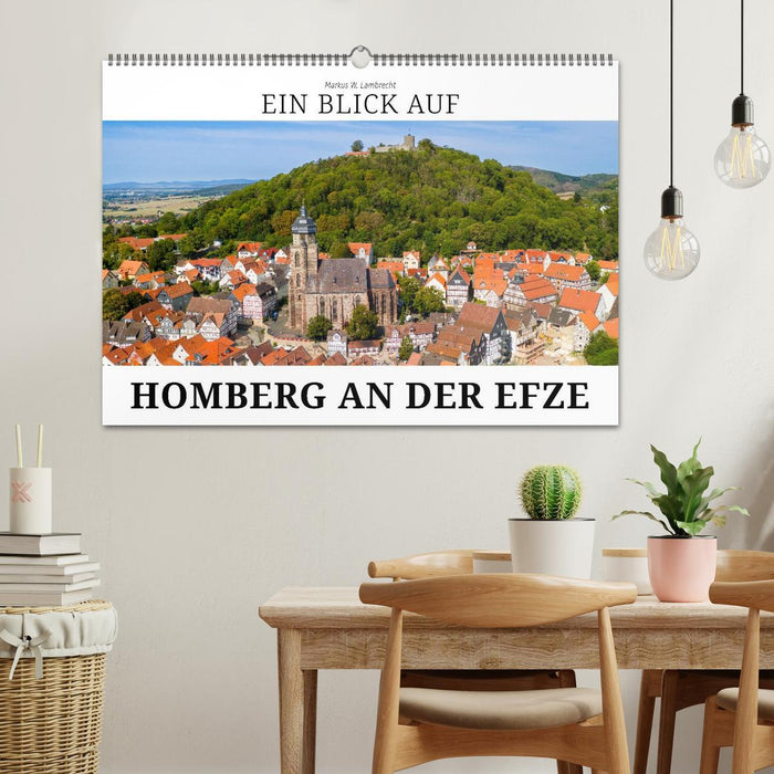 Ein Blick auf Homberg an der Efze in Farbe (CALVENDO Wandkalender 2026)