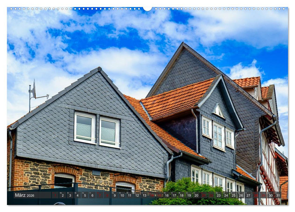 Ein Blick auf Homberg an der Efze in Farbe (CALVENDO Wandkalender 2026)