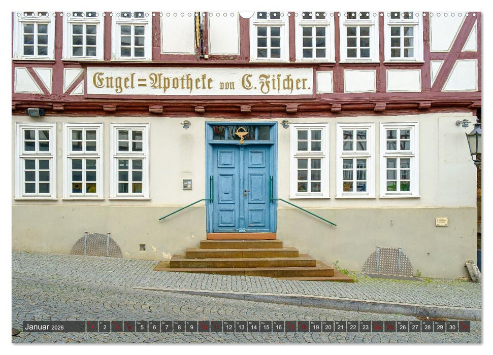 Ein Blick auf Homberg an der Efze in Farbe (CALVENDO Premium Wandkalender 2026)