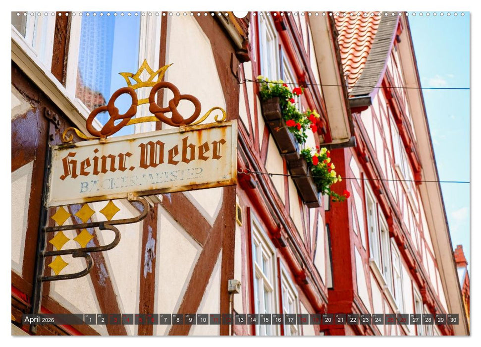 Ein Blick auf Homberg an der Efze in Farbe (CALVENDO Premium Wandkalender 2026)