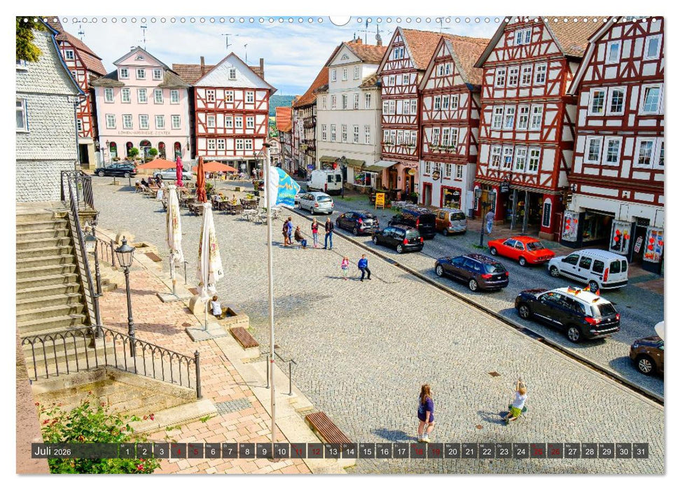 Ein Blick auf Homberg an der Efze in Farbe (CALVENDO Premium Wandkalender 2026)