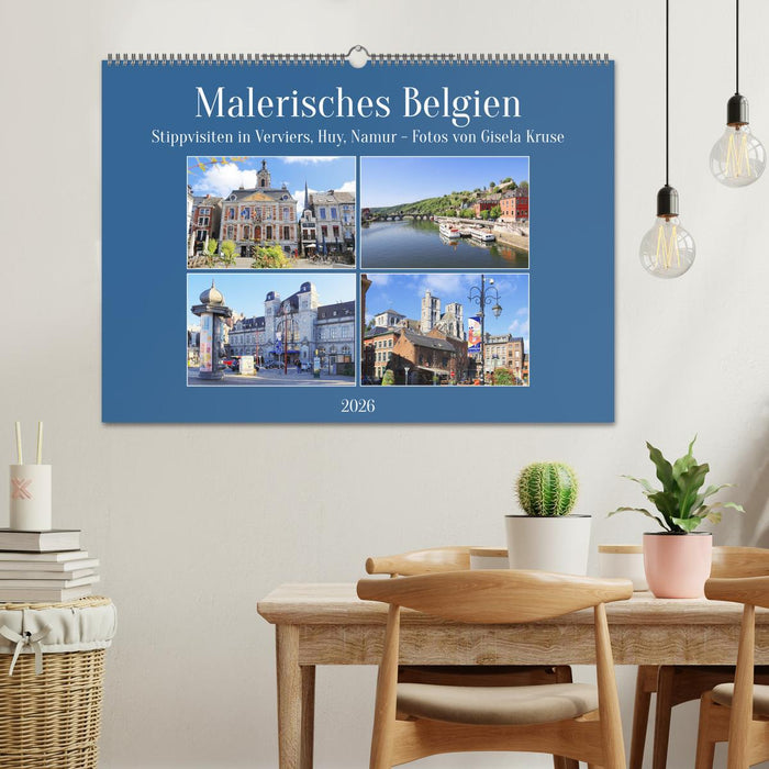 Malerisches Belgien - Stippvisiten in Verviers, Huy, Namur (CALVENDO Wandkalender 2026)