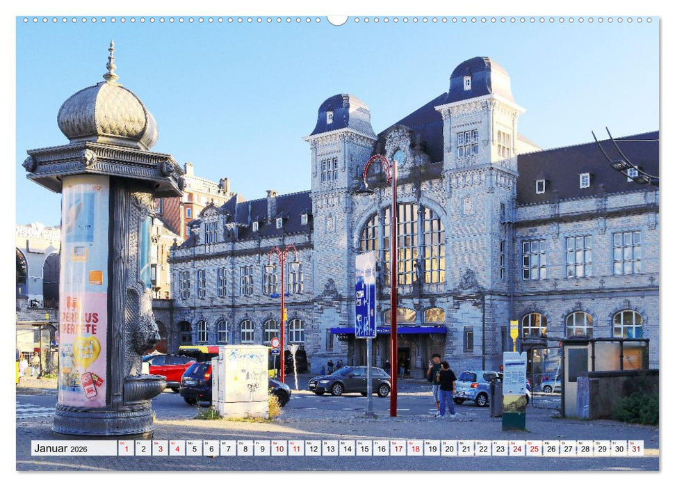 Malerisches Belgien - Stippvisiten in Verviers, Huy, Namur (CALVENDO Premium Wandkalender 2026)