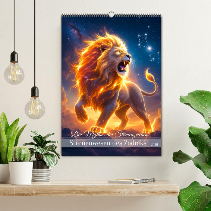 Der Mythos der Sternenzeichen - Sternenwesen des Zodiaks (CALVENDO Wandkalender 2026)