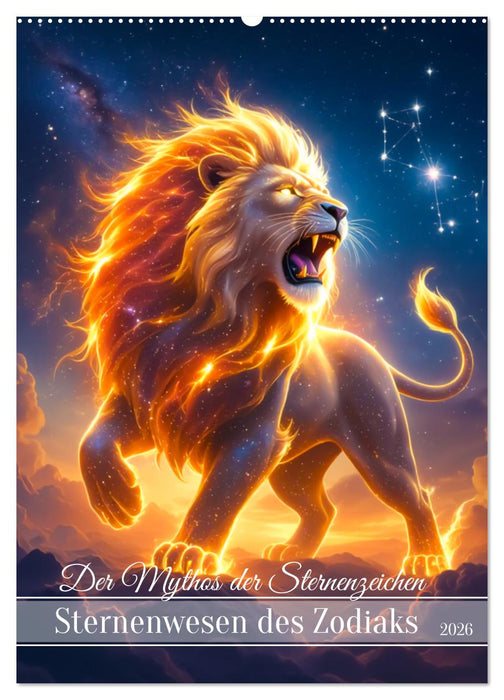 Der Mythos der Sternenzeichen - Sternenwesen des Zodiaks (CALVENDO Wandkalender 2026)