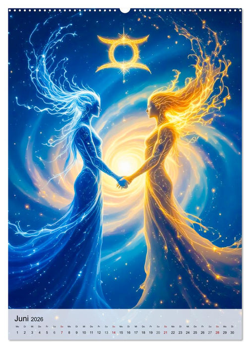 Der Mythos der Sternenzeichen - Sternenwesen des Zodiaks (CALVENDO Premium Wandkalender 2026)