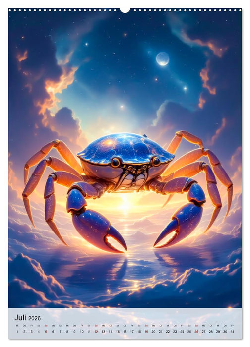 Der Mythos der Sternenzeichen - Sternenwesen des Zodiaks (CALVENDO Premium Wandkalender 2026)