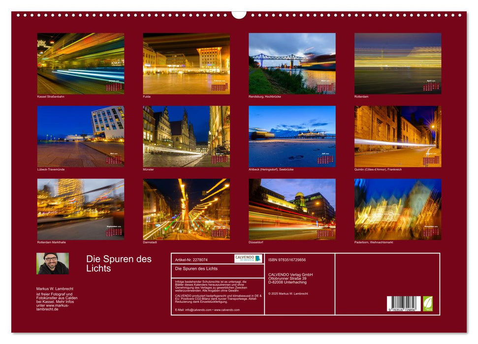 Die Spuren des Lichts (CALVENDO Wandkalender 2026)