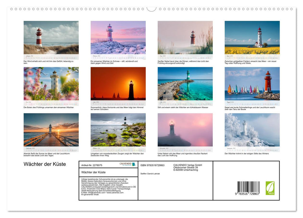 Wächter der Küste (CALVENDO Premium Wandkalender 2026)