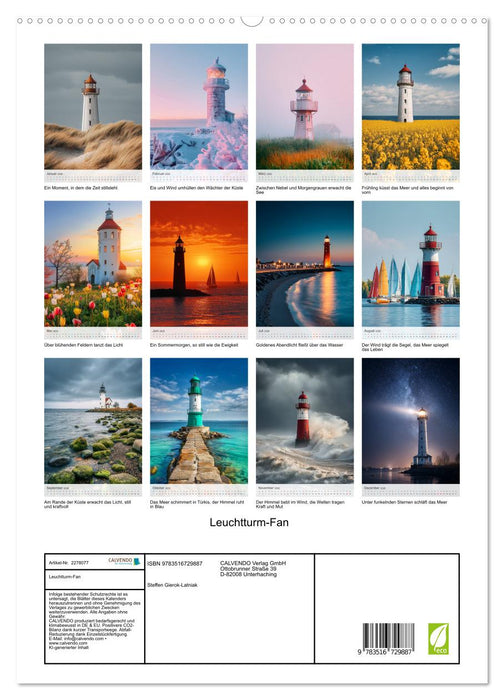 Leuchtturm-Fan (CALVENDO Premium Wandkalender 2026)