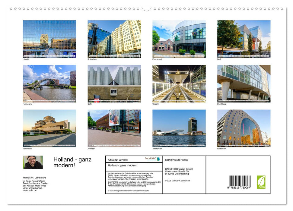 Holland - ganz modern! (CALVENDO Premium Wandkalender 2026)