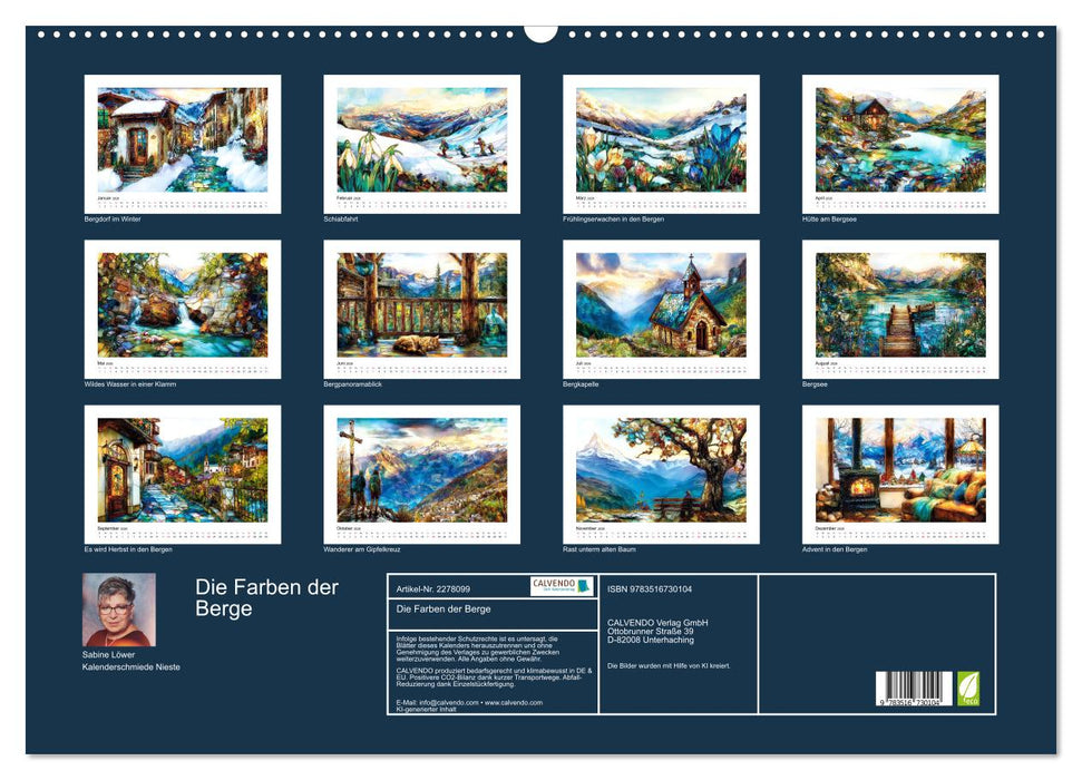 Die Farben der Berge (CALVENDO Wandkalender 2026)