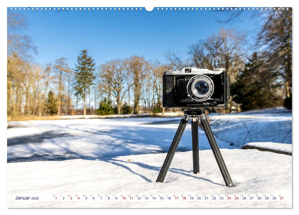 Alte Fotoapparate, Augenzeugen der Zeit (CALVENDO Premium Wandkalender 2026)