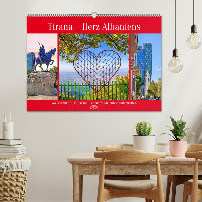 Tirana - Herz Albaniens (CALVENDO Wandkalender 2026)