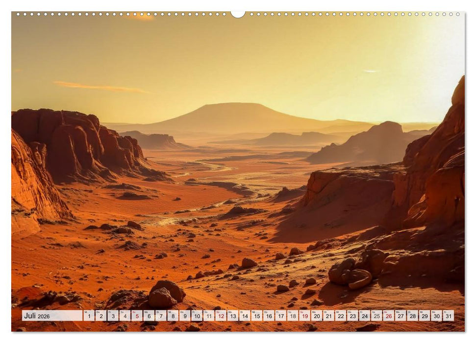 Kosmische Landschaften - Jenseits der Erde (CALVENDO Premium Wandkalender 2026)