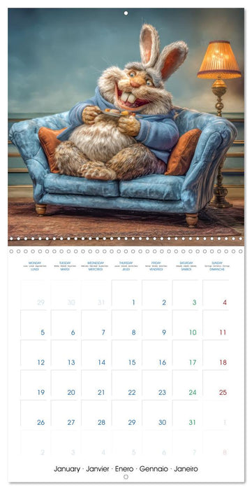 Rabbits - Furry charmers (CALVENDO Monthly Calendar 2026)