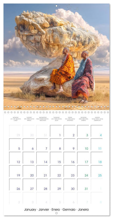 Surreal worlds - Moments of flowing time (CALVENDO Monthly Calendar 2026)