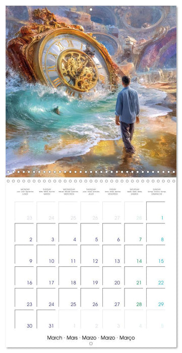 Surreal worlds - Moments of flowing time (CALVENDO Monthly Calendar 2026)