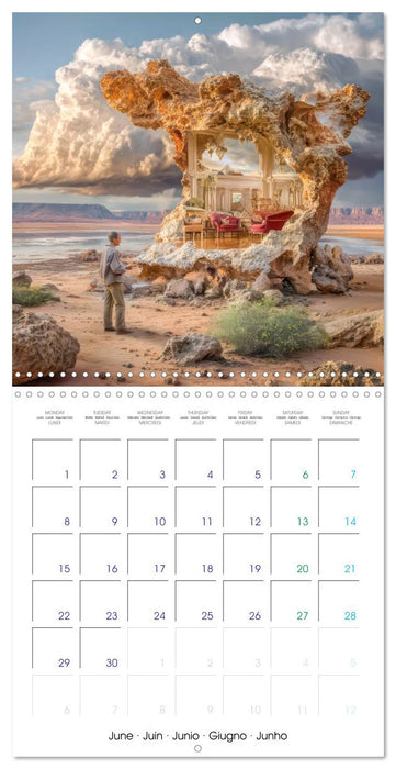 Surreal worlds - Moments of flowing time (CALVENDO Monthly Calendar 2026)