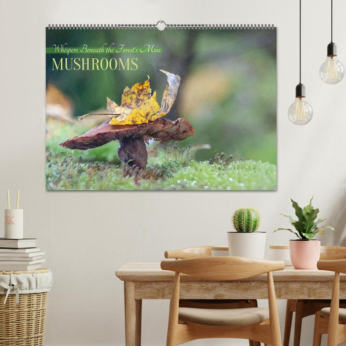 Whispers Beneath the Forest's Moss Mushrooms (CALVENDO Monthly Calendar 2026)