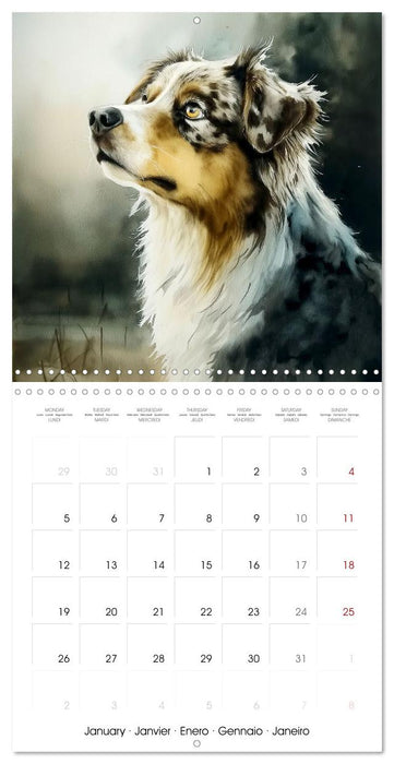 Chiens de cœur (CALVENDO Calendrier mensuel 2026)