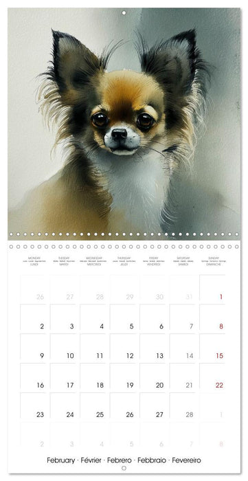 Chiens de cœur (CALVENDO Calendrier mensuel 2026)