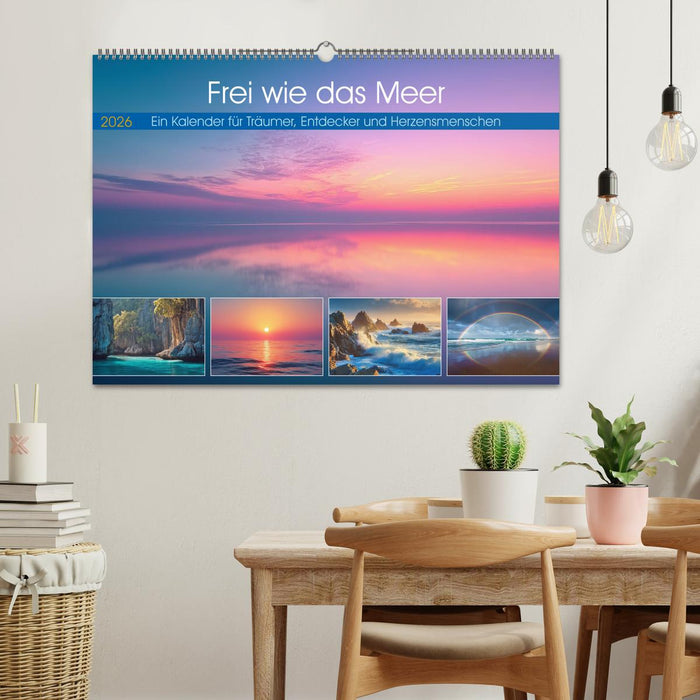 Frei wie das Meer (CALVENDO Wandkalender 2026)