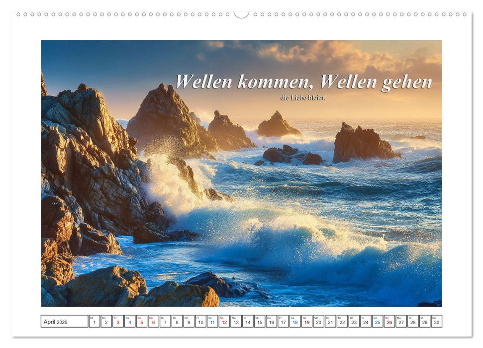Frei wie das Meer (CALVENDO Wandkalender 2026)