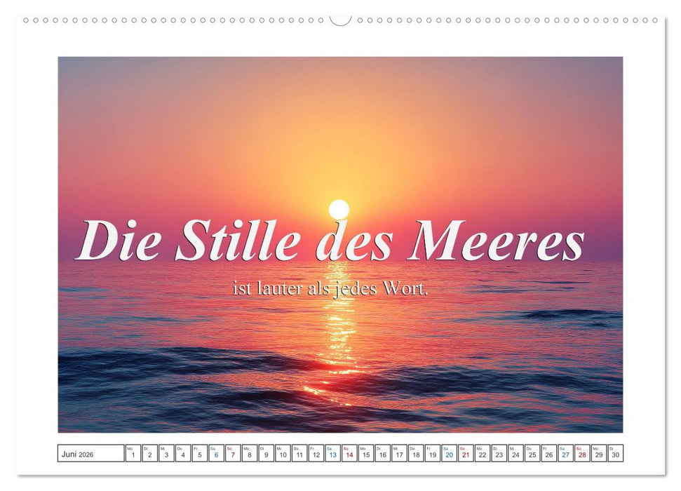 Frei wie das Meer (CALVENDO Wandkalender 2026)