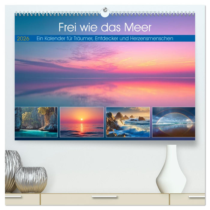 Frei wie das Meer (CALVENDO Premium Wandkalender 2026)