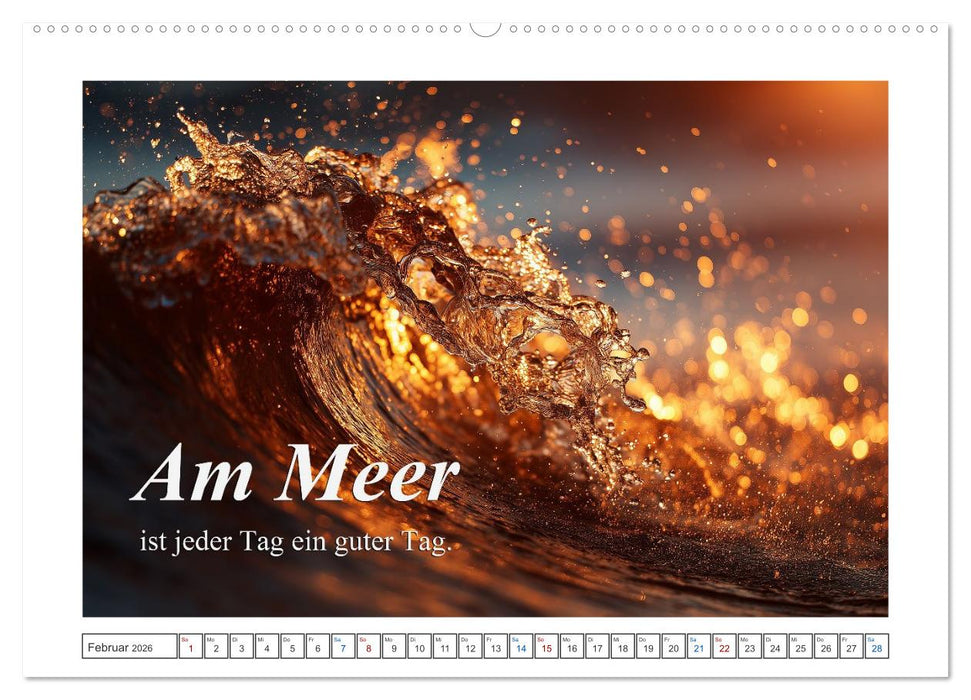 Frei wie das Meer (CALVENDO Premium Wandkalender 2026)