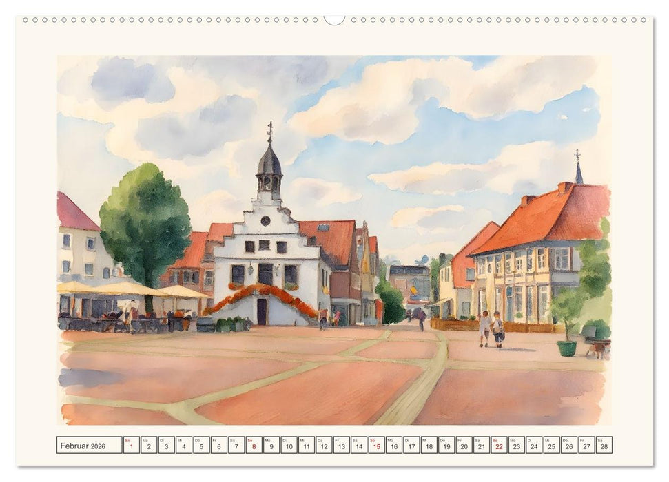 Von Süd nach Nord durch's Emsland (CALVENDO Wandkalender 2026)