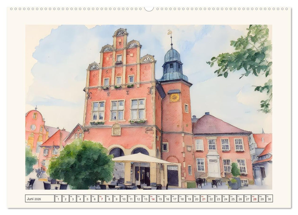 Von Süd nach Nord durch's Emsland (CALVENDO Wandkalender 2026)