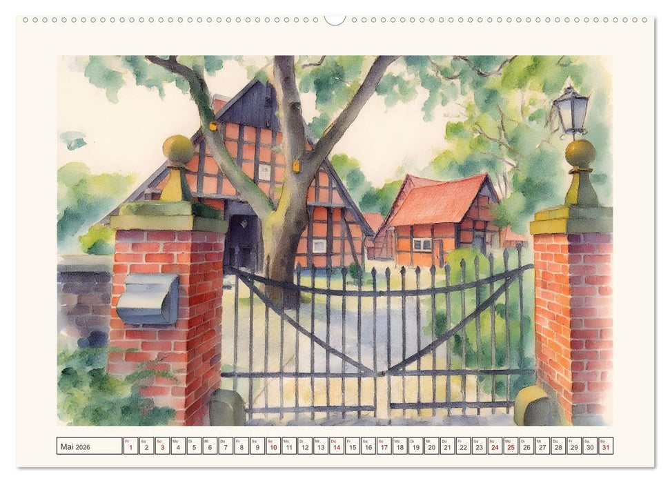 Von Süd nach Nord durch's Emsland (CALVENDO Premium Wandkalender 2026)