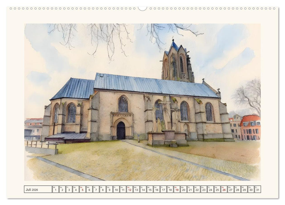 Von Süd nach Nord durch's Emsland (CALVENDO Premium Wandkalender 2026)