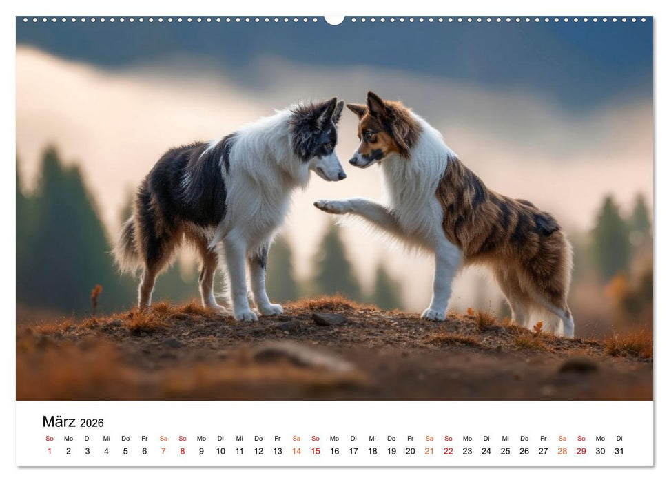 Border Collies Hüteprofis (CALVENDO Wandkalender 2026)