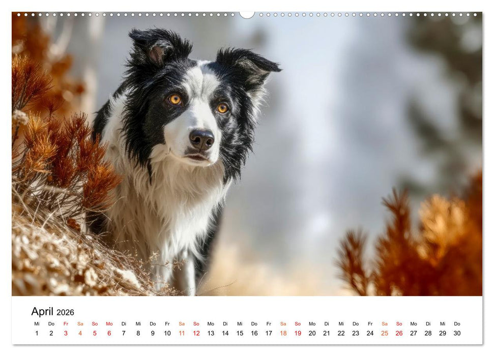 Border Collies Hüteprofis (CALVENDO Wandkalender 2026)