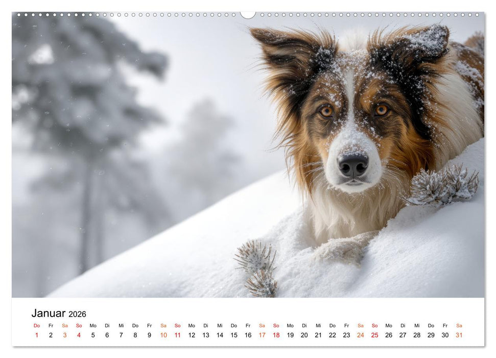 Border Collies Hüteprofis (CALVENDO Premium Wandkalender 2026)