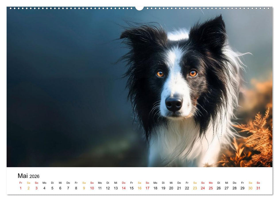 Border Collies Hüteprofis (CALVENDO Premium Wandkalender 2026)