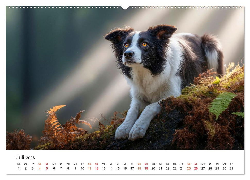 Border Collies Hüteprofis (CALVENDO Premium Wandkalender 2026)