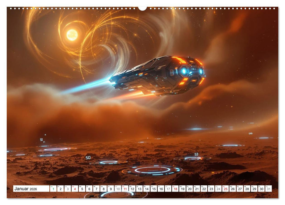 Neuer Morgen Mars (CALVENDO Premium Wandkalender 2026)