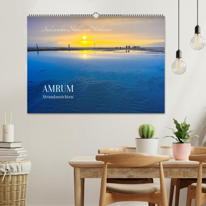Einzigartige Strandansichten auf Amrum (CALVENDO Wandkalender 2026)